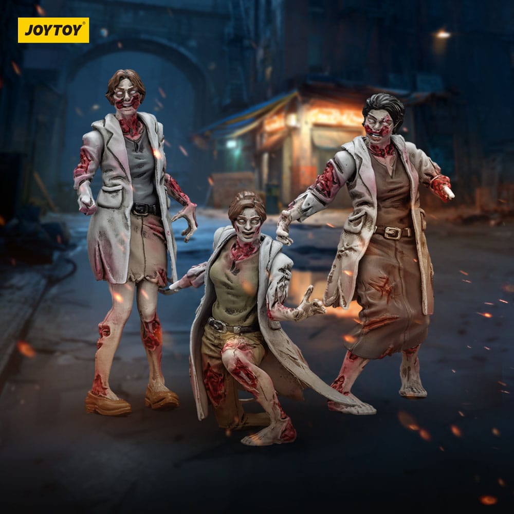 Zombie Dark Source Action Figures 3 Pack Medics Joy Toy (CN)