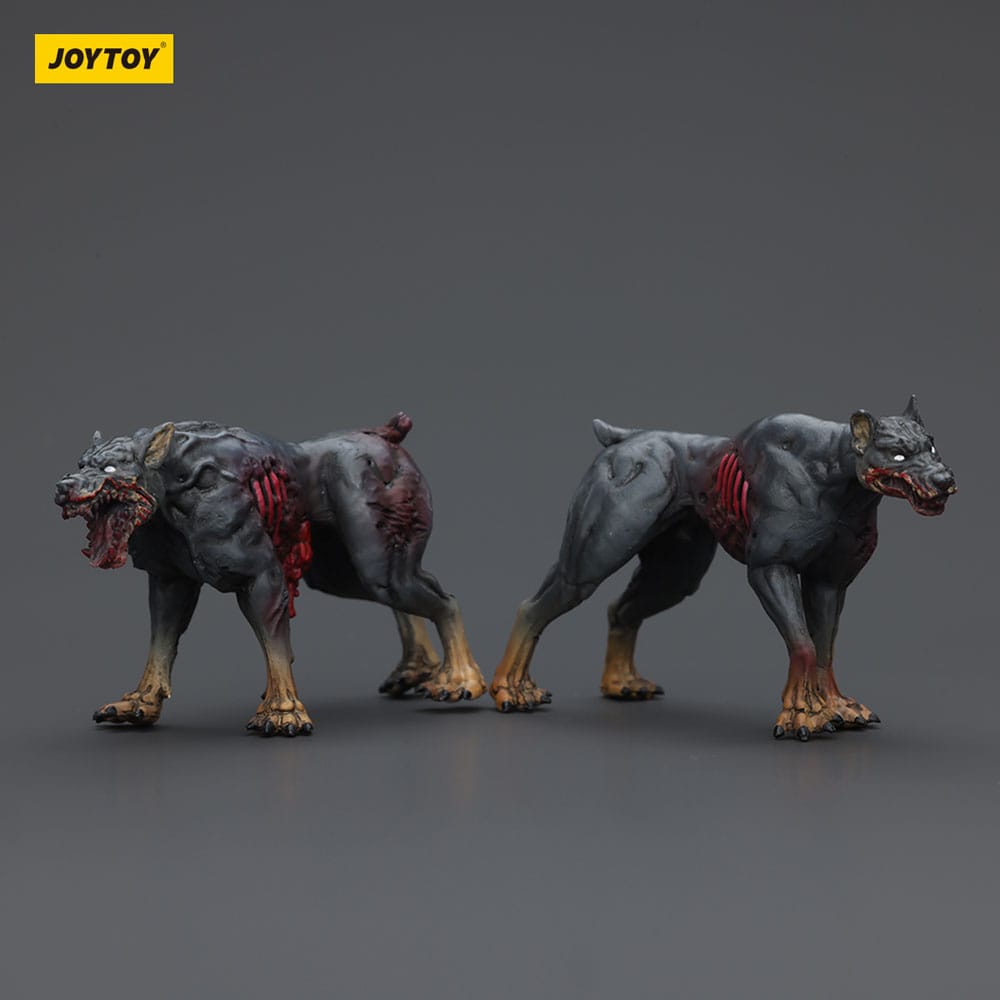 Zombie Dark Source Action Figures 2 Pack Police Dogs Joy Toy (CN)