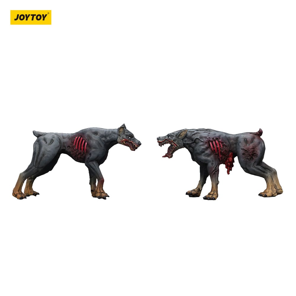 Zombie Dark Source Action Figures 2 Pack Police Dogs Joy Toy (CN)