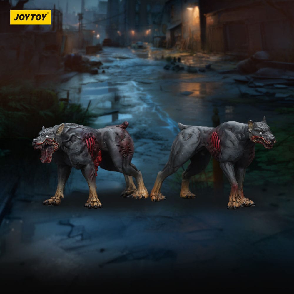 Zombie Dark Source Action Figures 2 Pack Police Dogs Joy Toy (CN)