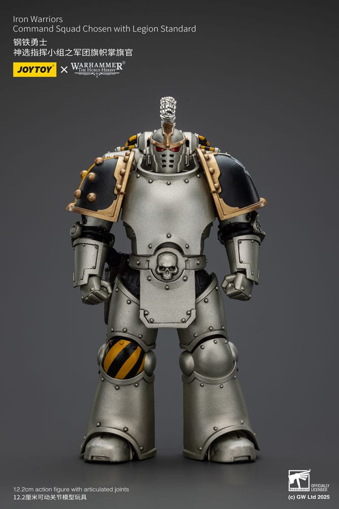 Warhammer The Horus Heresy Action Figure 1/18 lron Warriors Command Squad Chosen with Legion Standard Joy Toy (CN)