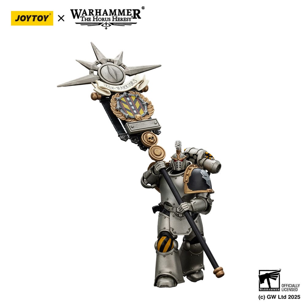 Warhammer The Horus Heresy Action Figure 1/18 lron Warriors Command Squad Chosen with Legion Standard Joy Toy (CN)