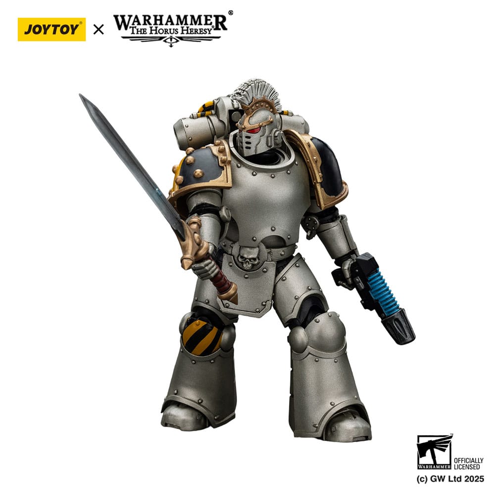 Warhammer The Horus Heresy Action Figure 1/18 lron Warriors Command Squad Chosen with Legion Standard Joy Toy (CN)