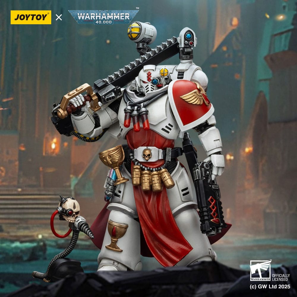 Warhammer 40 000 Combat Patrol Blood Angels Action Figure Sanguinary Priest with Heavy bolt pistol chainsword and narthecium Joy Toy (CN)