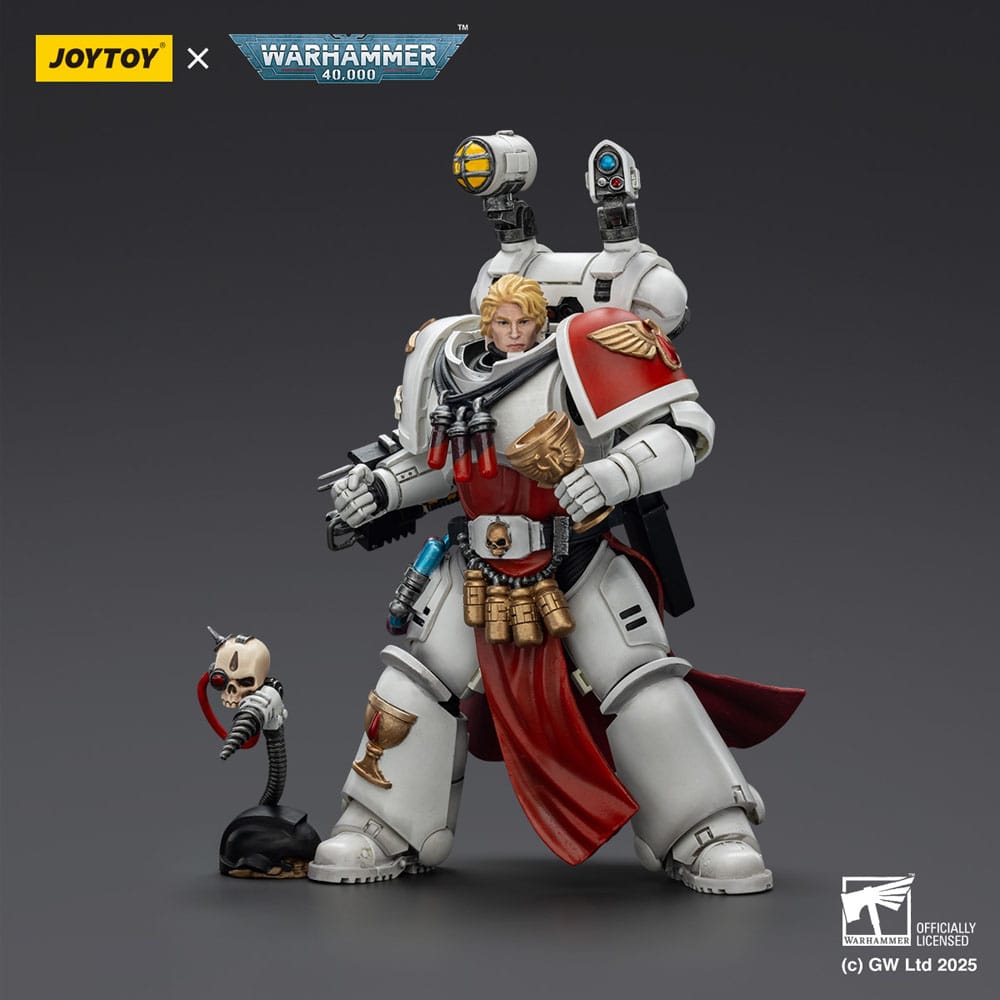 Warhammer 40 000 Combat Patrol Blood Angels Action Figure Sanguinary Priest with Heavy bolt pistol chainsword and narthecium Joy Toy (CN)