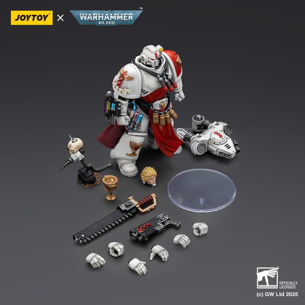 Warhammer 40 000 Combat Patrol Blood Angels Action Figure Sanguinary Priest with Heavy bolt pistol chainsword and narthecium Joy Toy (CN)