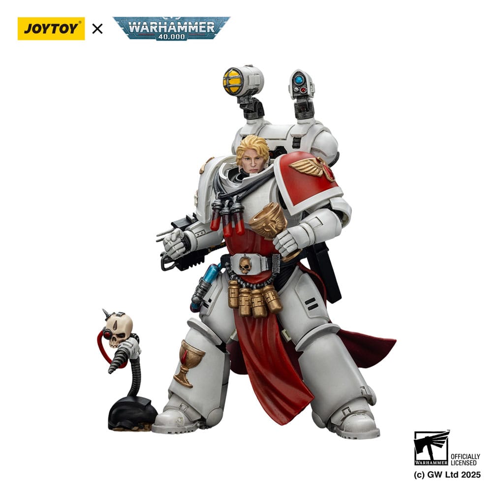 Warhammer 40 000 Combat Patrol Blood Angels Action Figure Sanguinary Priest with Heavy bolt pistol chainsword and narthecium Joy Toy (CN)