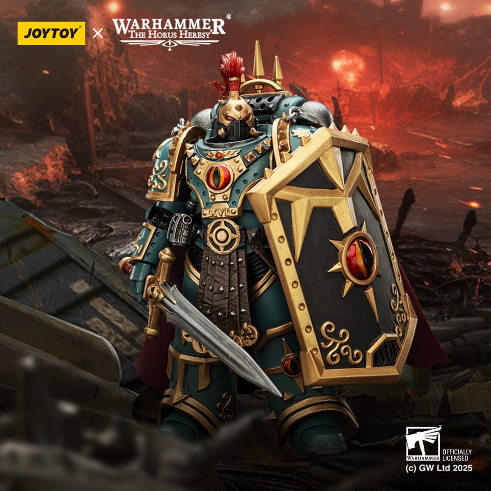 Warhammer The Horus Heresy Action Figure Sons of Horus Little Horus Aximand Captain of the 5th Company Joy Toy (CN)
