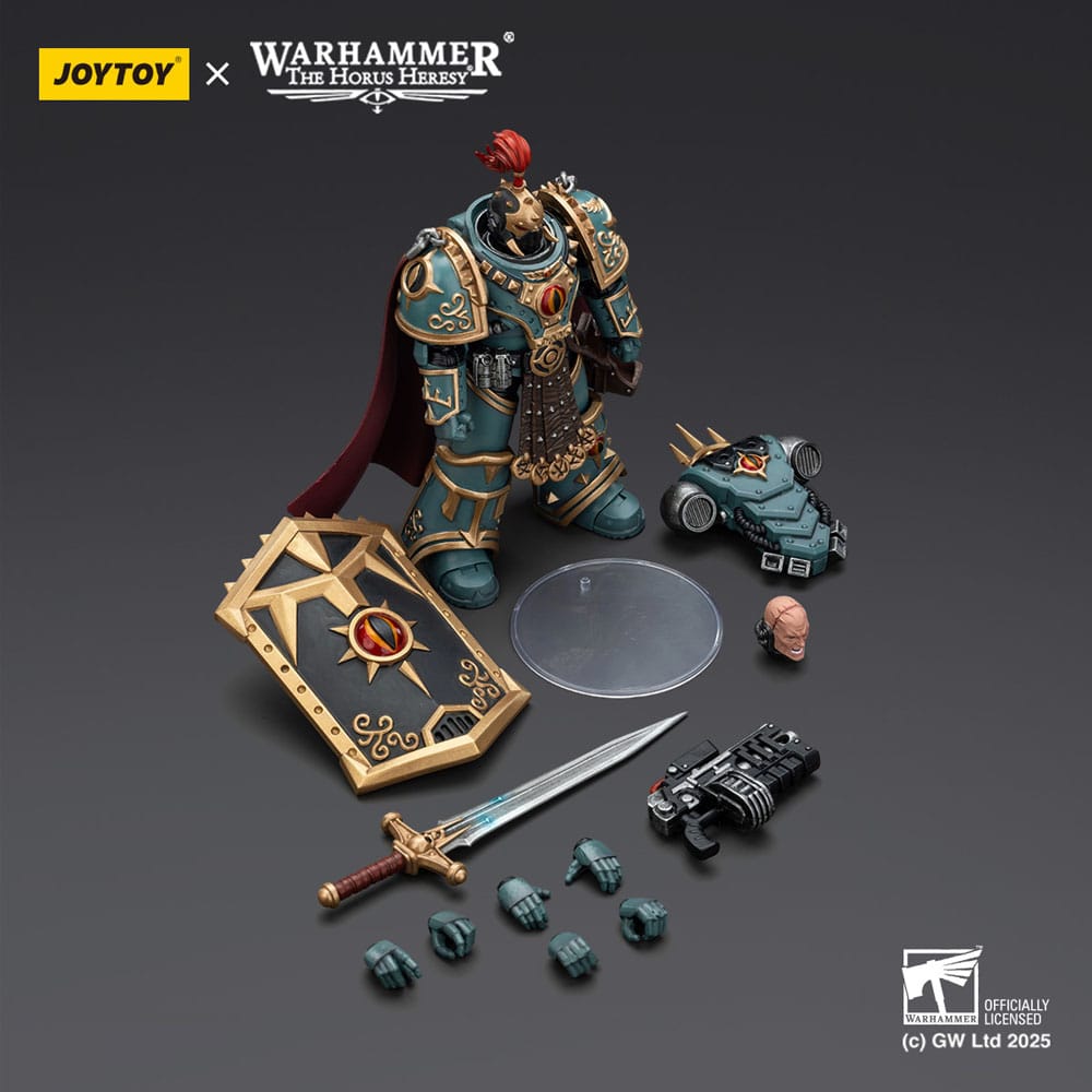 Warhammer The Horus Heresy Action Figure Sons of Horus Little Horus Aximand Captain of the 5th Company Joy Toy (CN)