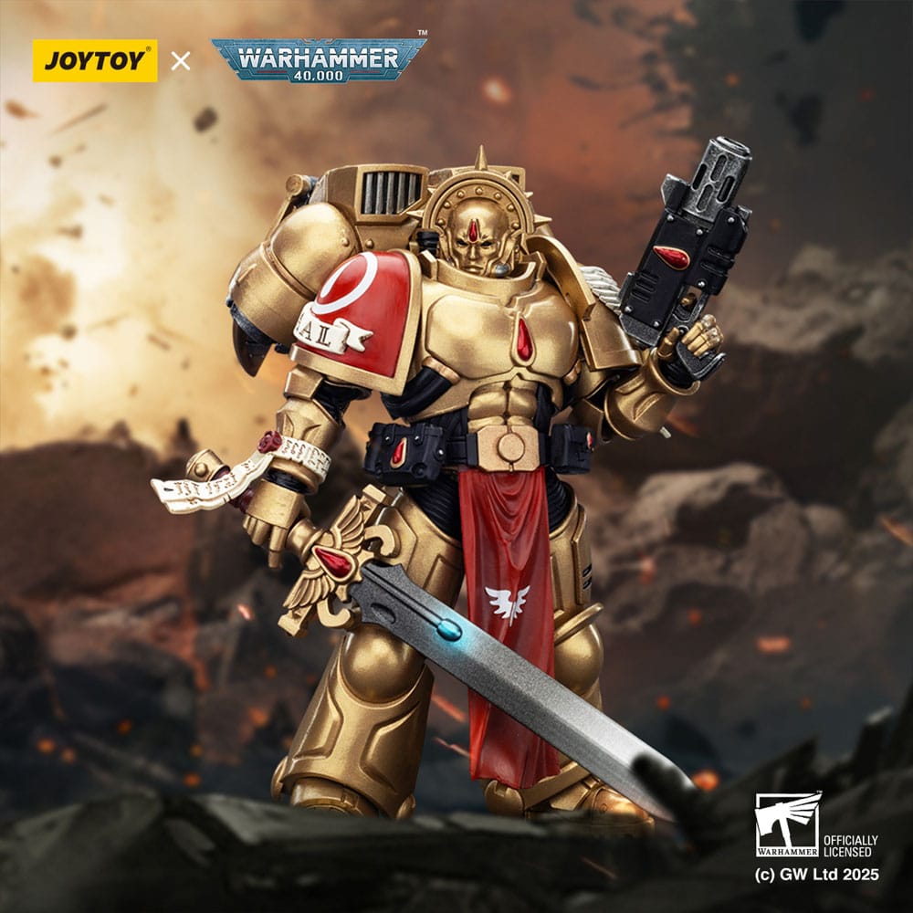 Warhammer 40 000 Combat Patrol Blood Angels Action Figure Sanguinary Guard 1 with Inferno Pistol and Encarmine Blade Joy Toy (CN)