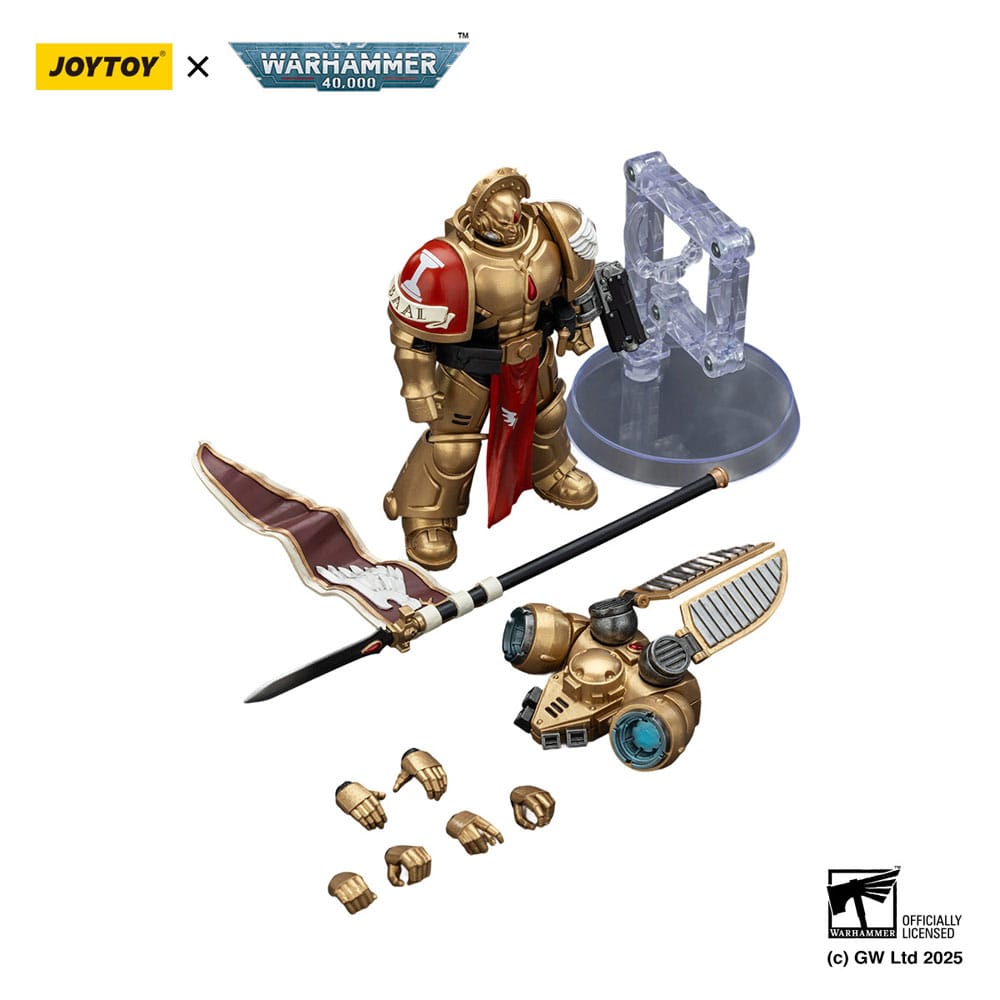 Warhammer 40 000 Combat Patrol Blood Angels Action Figure Sanguinary Guard 3 with Angelus Boltgun and Encarmine Spear Joy Toy (CN)