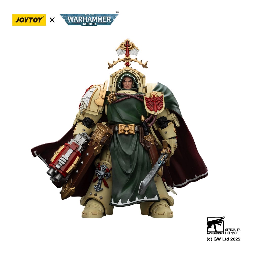 Warhammer 40 000 Dark Angels Action Figure Belial Grand Master of The Deathwing With the Sword of Silence and Storm Bolter Joy Toy (CN)