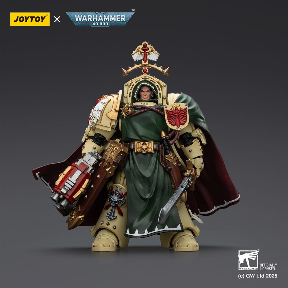 Warhammer 40 000 Dark Angels Action Figure Belial Grand Master of The Deathwing With the Sword of Silence and Storm Bolter Joy Toy (CN)