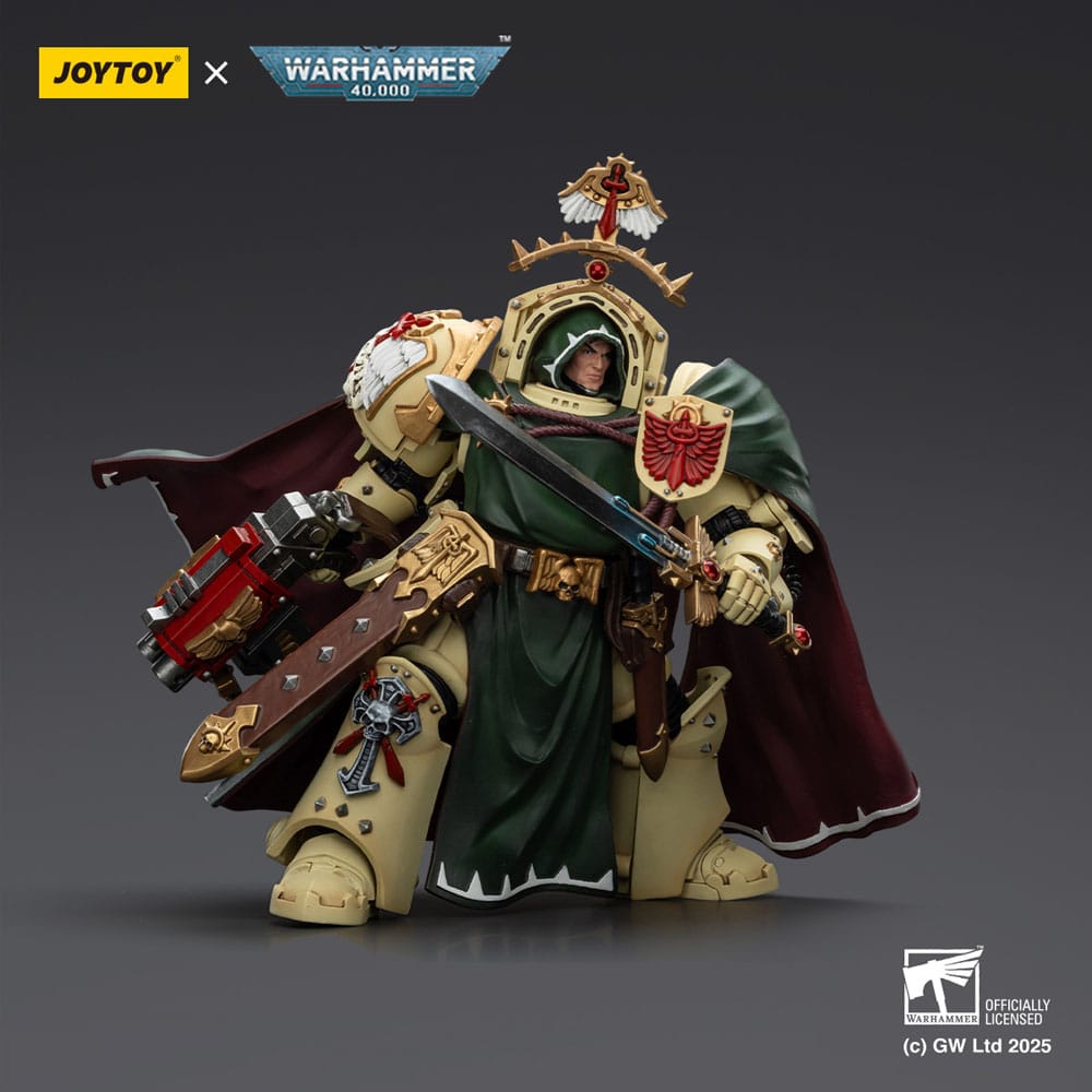Warhammer 40 000 Dark Angels Action Figure Belial Grand Master of The Deathwing With the Sword of Silence and Storm Bolter Joy Toy (CN)