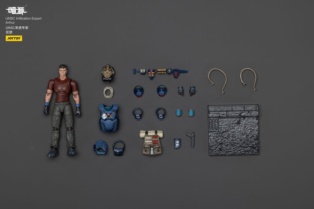 UNSC Dark Source Action Figur Infiltration Expert Arthur Joy Toy (CN)