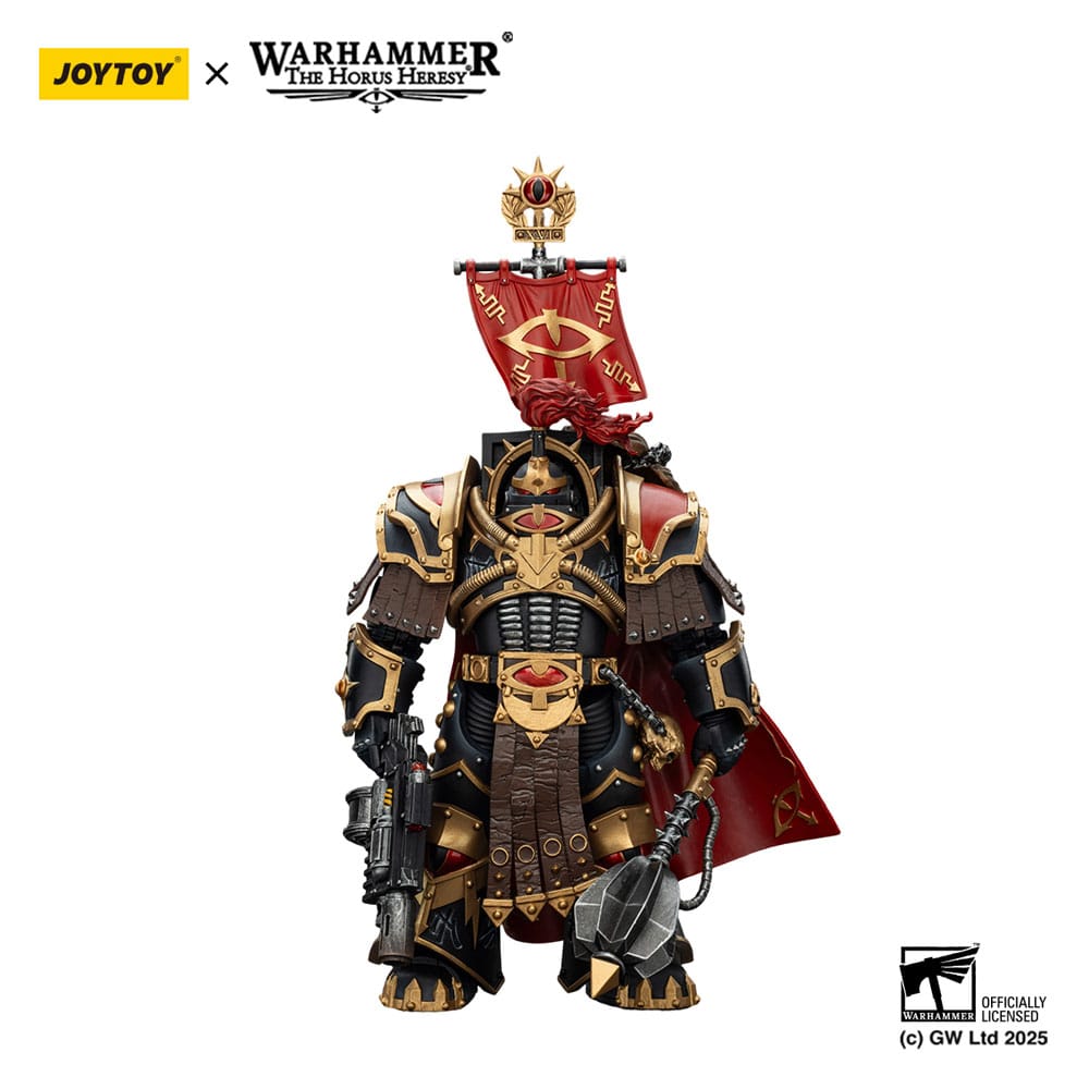 Warhammer 40 000 Sons of Horus Action Figure Legion Cataphractii Praetorwith Combi Melta and Power Maul Joy Toy (CN)