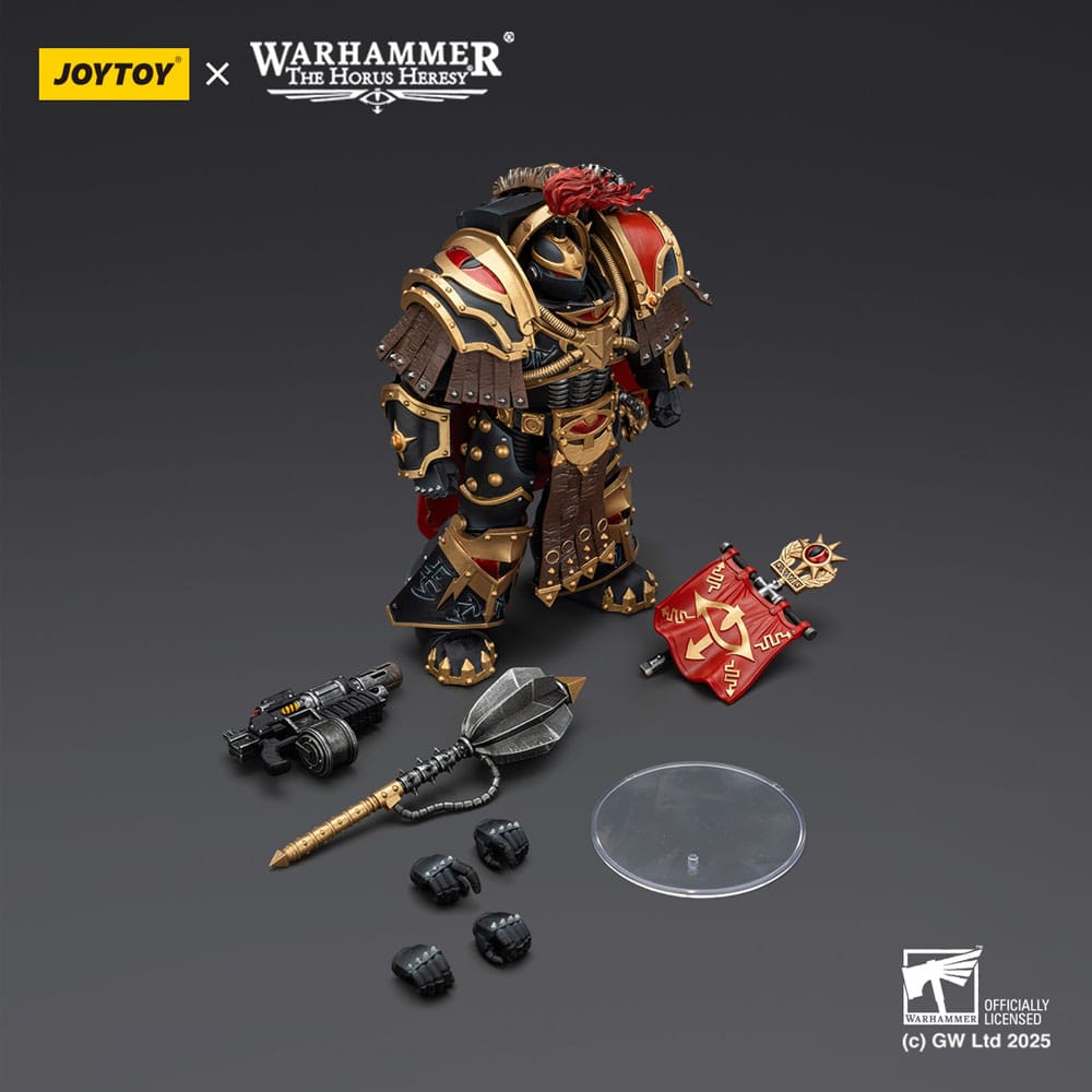 Warhammer 40 000 Sons of Horus Action Figure Legion Cataphractii Praetorwith Combi Melta and Power Maul Joy Toy (CN)