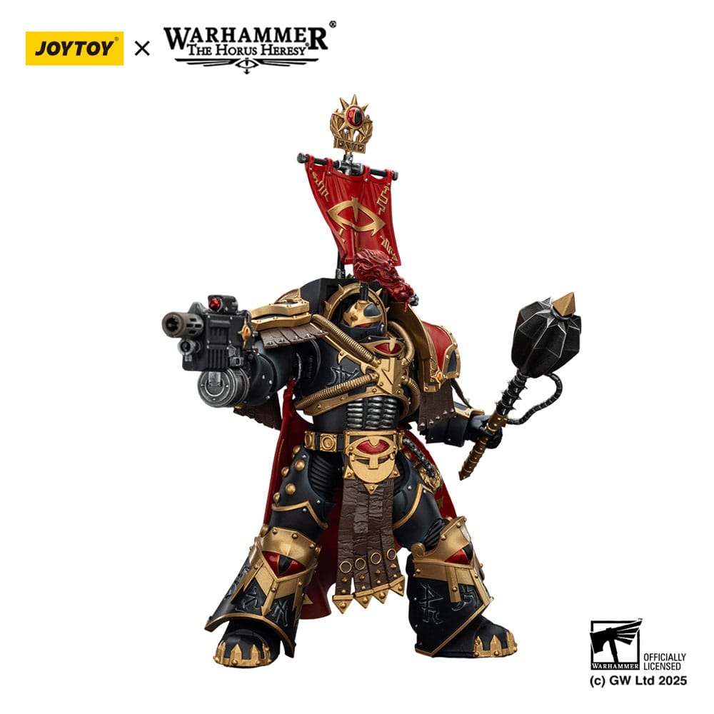 Warhammer 40 000 Sons of Horus Action Figure Legion Cataphractii Praetorwith Combi Melta and Power Maul Joy Toy (CN)