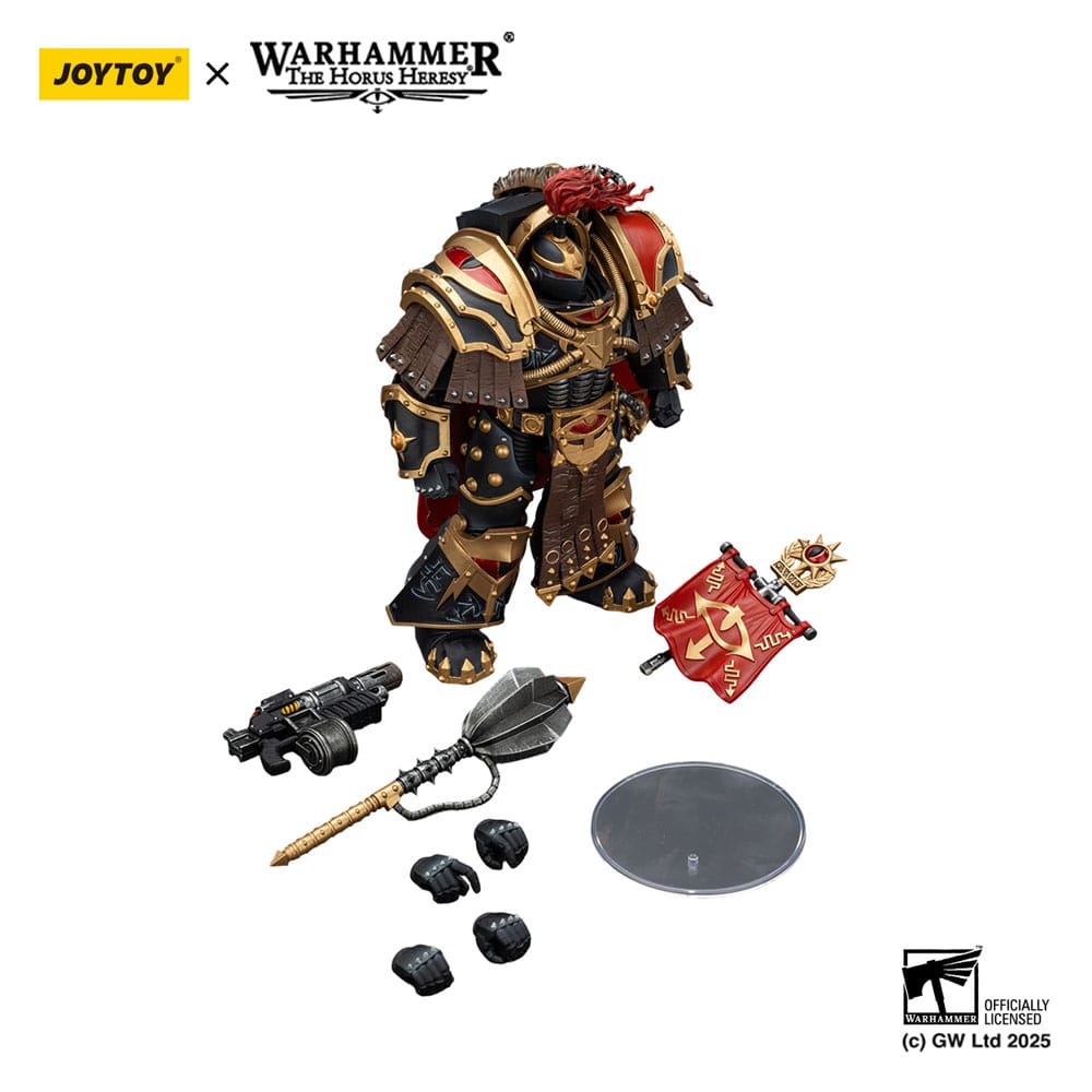 Warhammer 40 000 Sons of Horus Action Figure Legion Cataphractii Praetorwith Combi Melta and Power Maul Joy Toy (CN)
