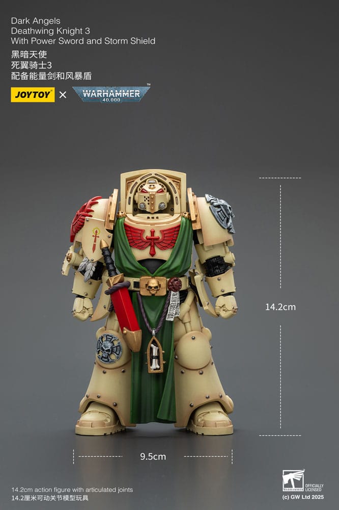Warhammer 40 000 Action Figure Dark Angels Deathwing Knight 3 Joy Toy (CN)