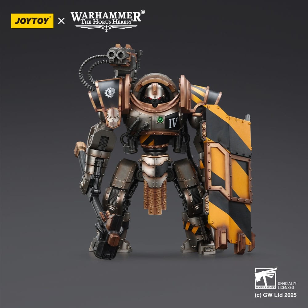 Warhammer The Horus Heresy Action Figure Iron Warriors Iron Circle Domitar Ferrum Class Battle automata with Karceri Battle Shield Joy Toy (CN)