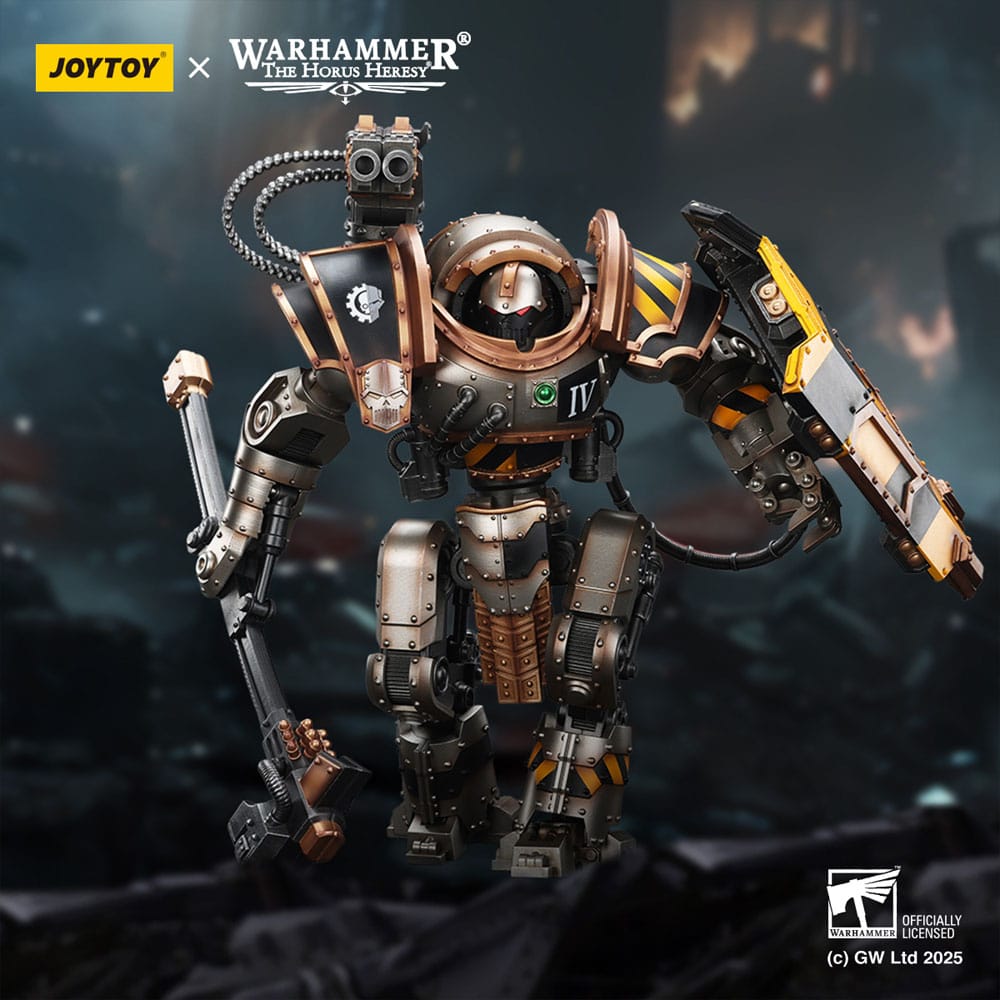 Warhammer The Horus Heresy Action Figure Iron Warriors Iron Circle Domitar Ferrum Class Battle automata with Karceri Battle Shield Joy Toy (CN)