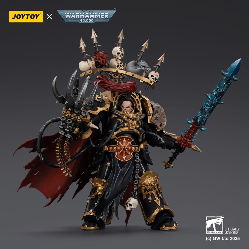 Warhammer 40 000 Action Figure Black Legion Abaddon the Despoiler with Drach'nyen and the Talo Joy Toy (CN)