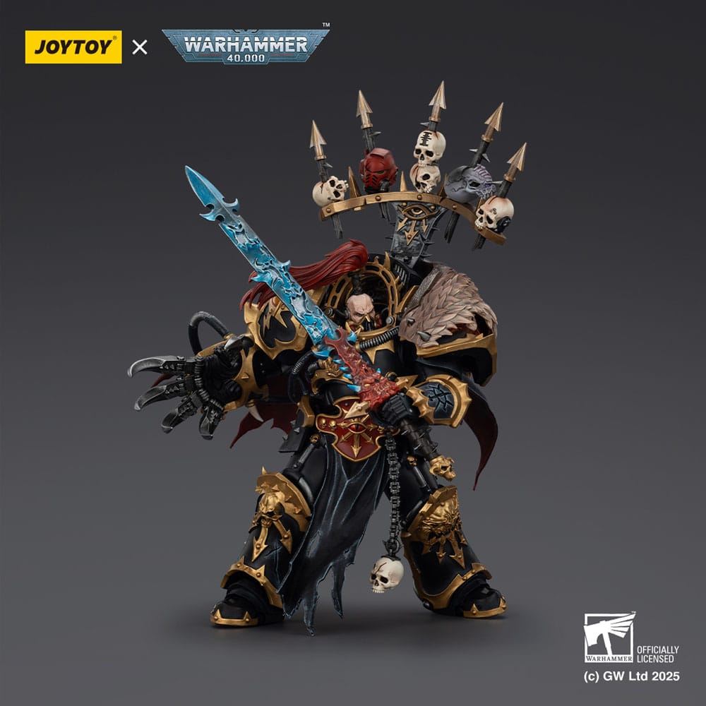 Warhammer 40 000 Action Figure Black Legion Abaddon the Despoiler with Drach'nyen and the Talo Joy Toy (CN)