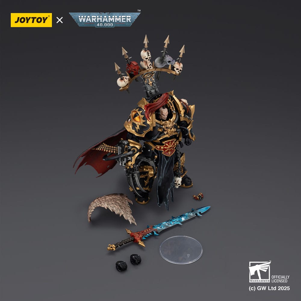 Warhammer 40 000 Action Figure Black Legion Abaddon the Despoiler with Drach'nyen and the Talo Joy Toy (CN)