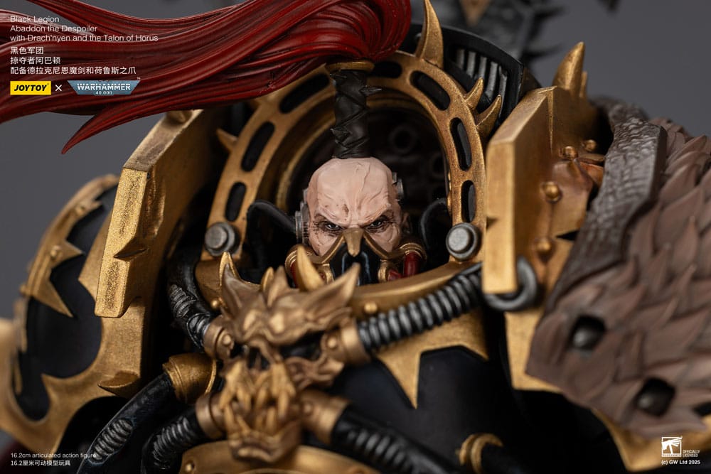 Warhammer 40 000 Action Figure Black Legion Abaddon the Despoiler with Drach'nyen and the Talo Joy Toy (CN)