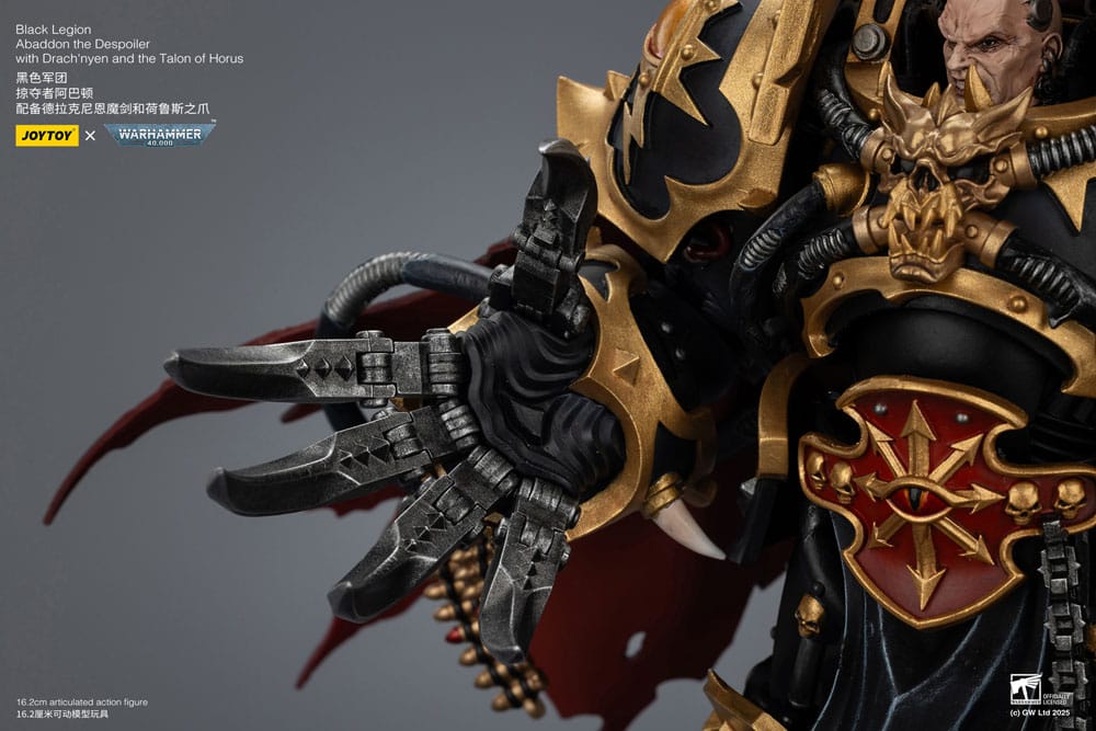 Warhammer 40 000 Action Figure Black Legion Abaddon the Despoiler with Drach'nyen and the Talo Joy Toy (CN)