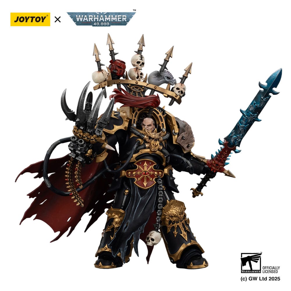 Warhammer 40 000 Action Figure Black Legion Abaddon the Despoiler with Drach'nyen and the Talo Joy Toy (CN)