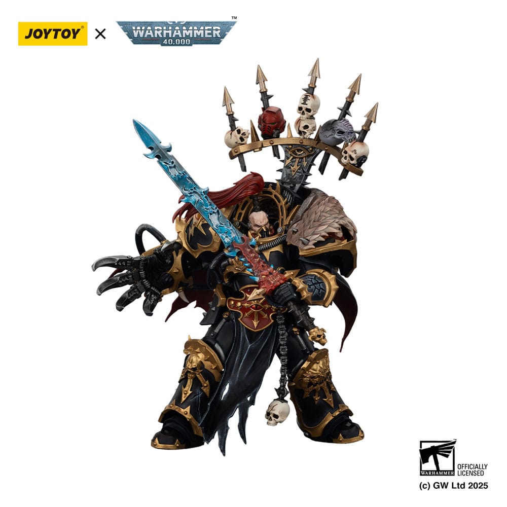Warhammer 40 000 Action Figure Black Legion Abaddon the Despoiler with Drach'nyen and the Talo Joy Toy (CN)