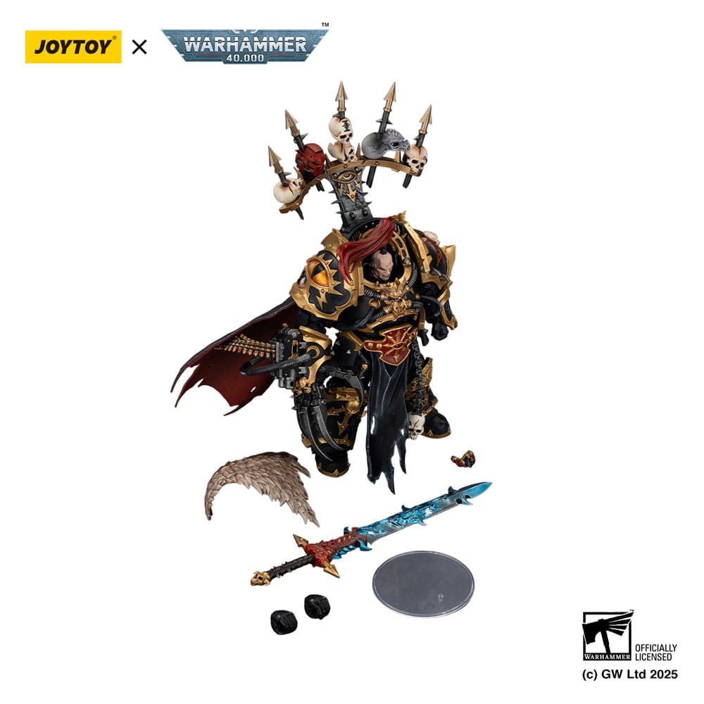 Warhammer 40 000 Action Figure Black Legion Abaddon the Despoiler with Drach'nyen and the Talo Joy Toy (CN)