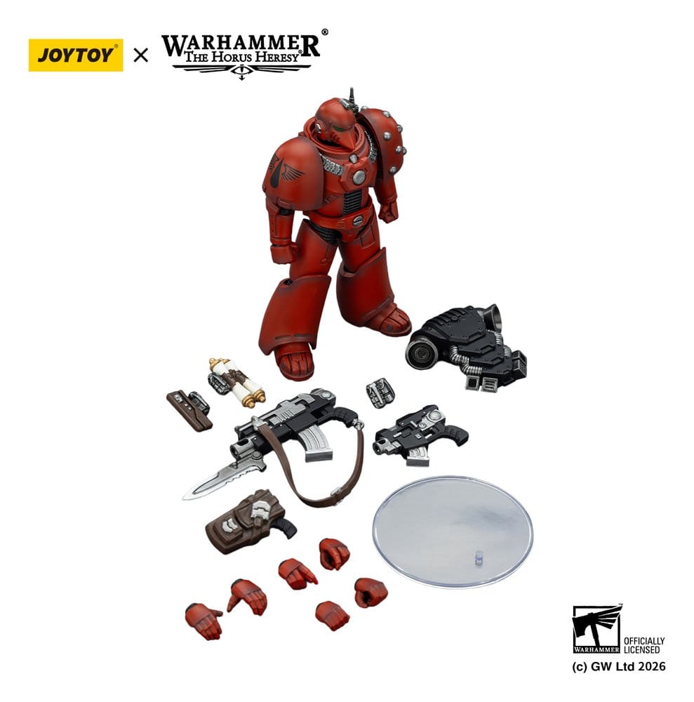 Warhammer The Horus Heresy Action Figure Blood Angels MKVI Tactical Legionary Joy Toy (CN)