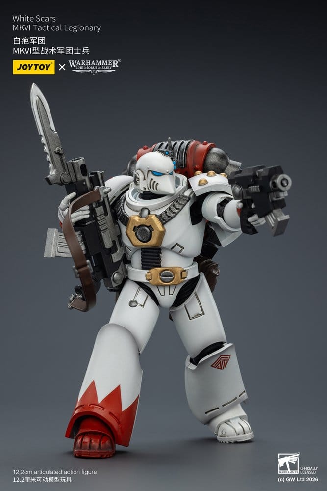 Warhammer The Horus Heresy Action Figure White Scars MKVI Tactical Legionary Joy Toy (CN)