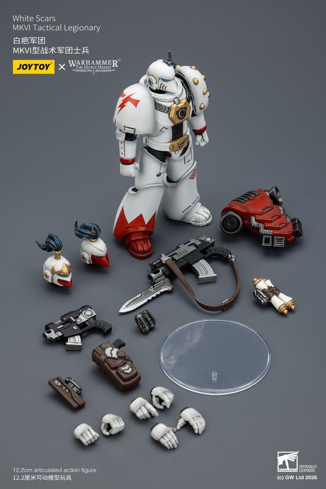 Warhammer The Horus Heresy Action Figure White Scars MKVI Tactical Legionary Joy Toy (CN)