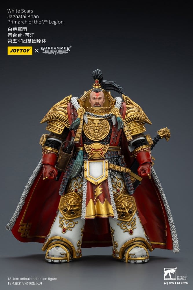Warhammer The Horus Heresy Action Figure White Scars Jaghatai Khan Primarch of the Vth Legion Joy Toy (CN)