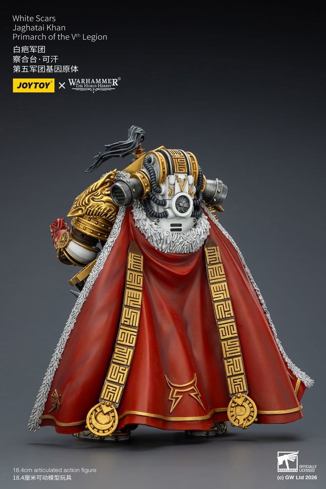 Warhammer The Horus Heresy Action Figure White Scars Jaghatai Khan Primarch of the Vth Legion Joy Toy (CN)