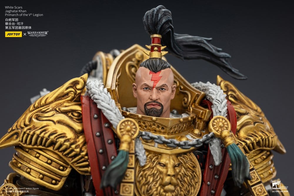 Warhammer The Horus Heresy Action Figure White Scars Jaghatai Khan Primarch of the Vth Legion Joy Toy (CN)