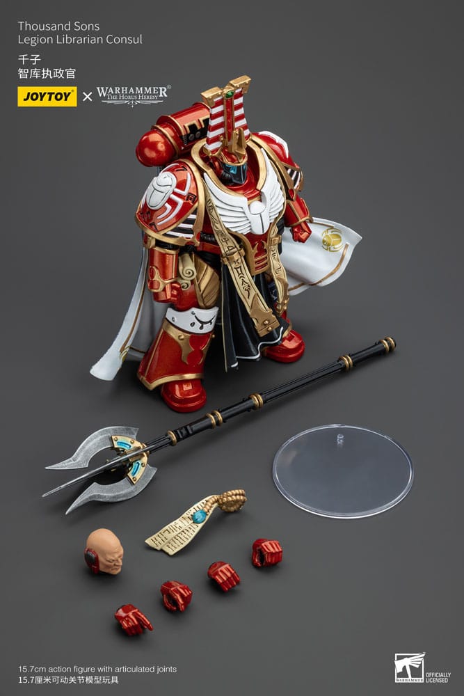 Warhammer The Horus Heresy Action Figure 1/18 Thousand Sons Legion Librarian Consut Joy Toy (CN)