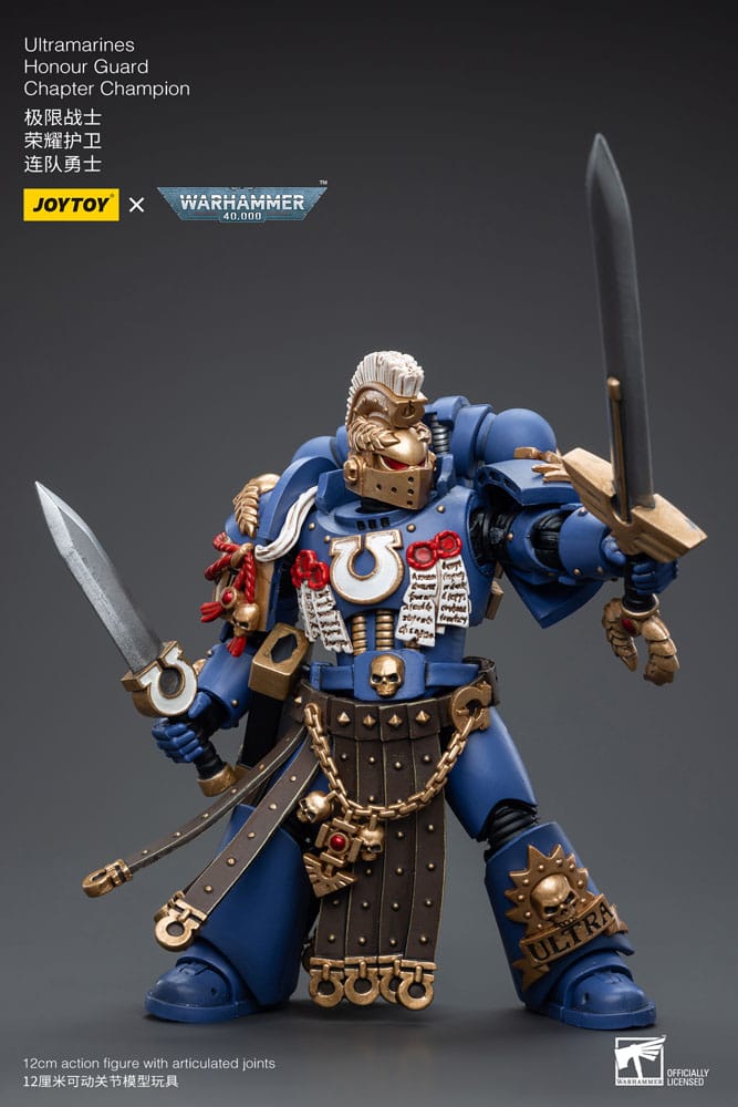 Warhammer 40k Action Figure 1/18 Ultramarines Honour Guard Chapter Champion Joy Toy (CN)