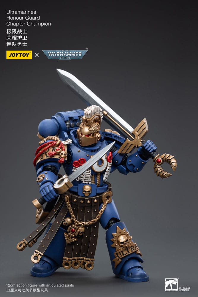 Warhammer 40k Action Figure 1/18 Ultramarines Honour Guard Chapter Champion Joy Toy (CN)