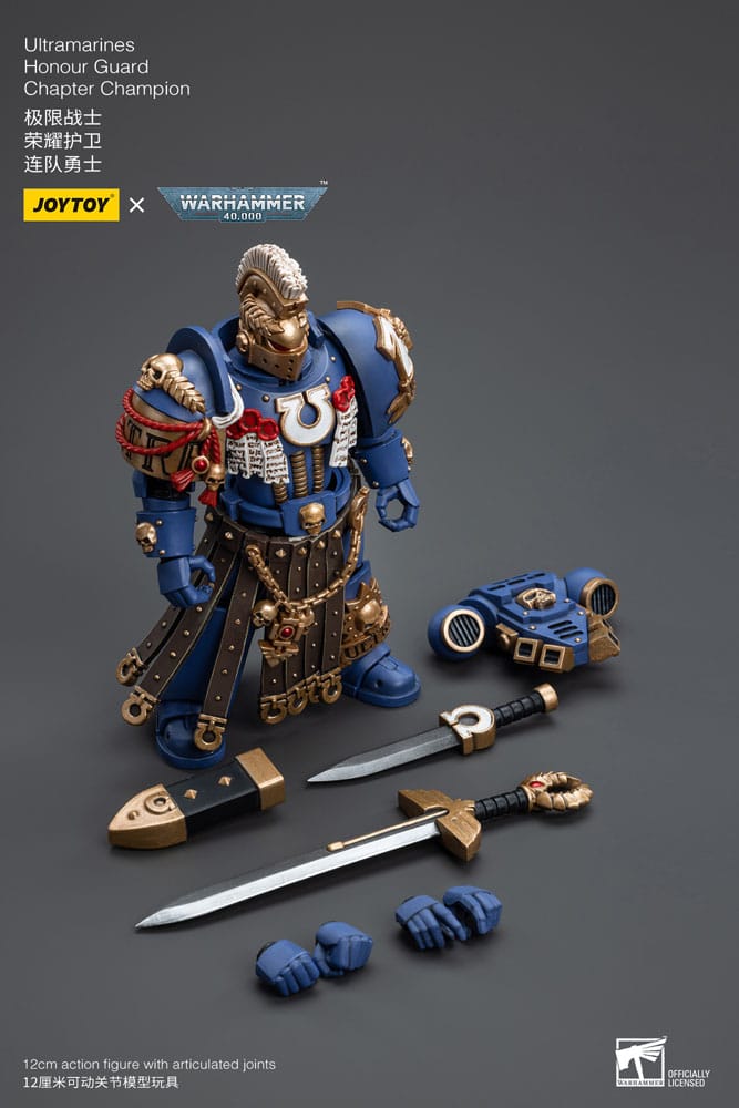 Warhammer 40k Action Figure 1/18 Ultramarines Honour Guard Chapter Champion Joy Toy (CN)