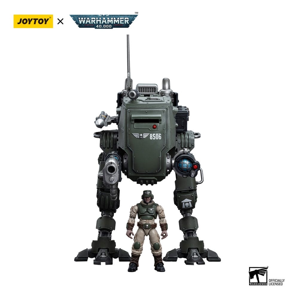 Warhammer 40k Action Figure 1/18 Astra Militarum Cadian Armoured Sentinel Joy Toy (CN)