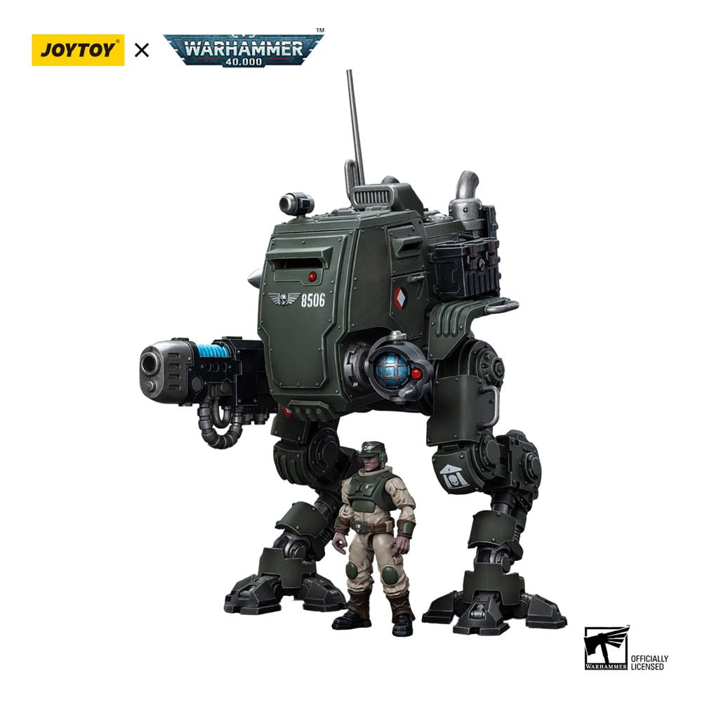 Warhammer 40k Action Figure 1/18 Astra Militarum Cadian Armoured Sentinel Joy Toy (CN)