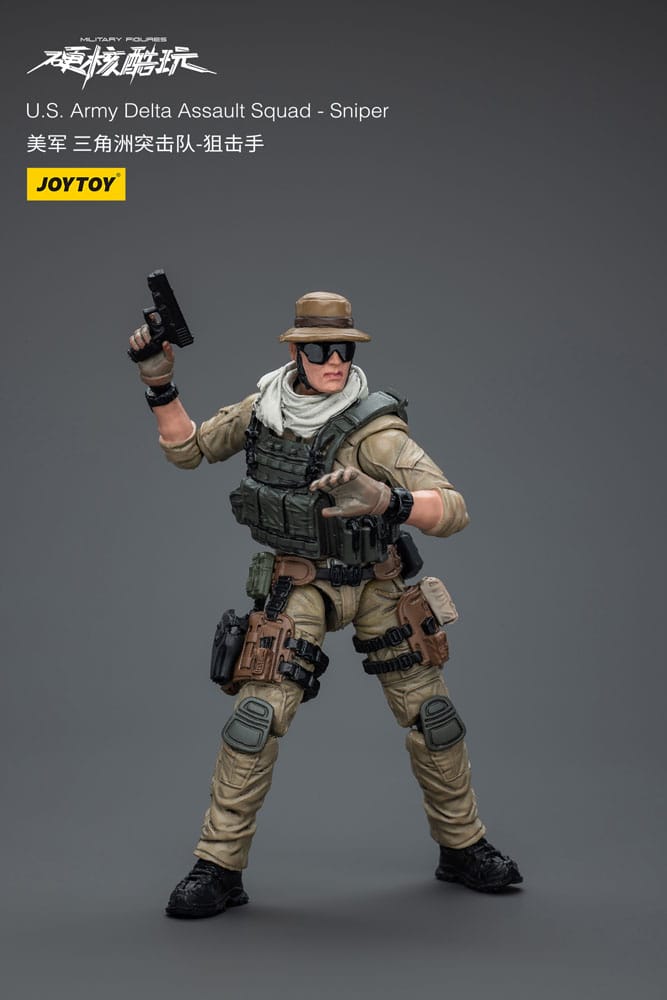Hardcore Coldplay Action Figure 1/18 U.S. Army Delta Assault Squad Sniper Joy Toy (CN)