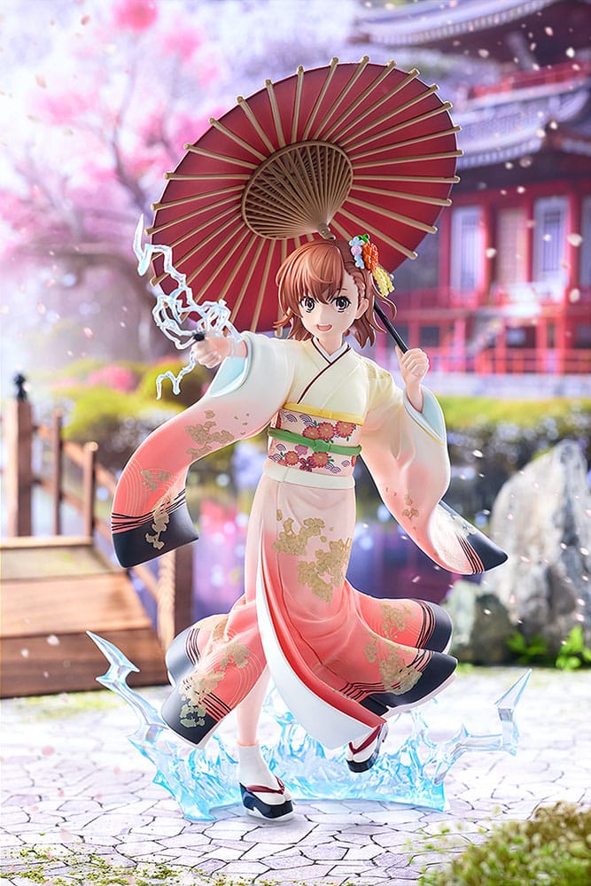A Certain Scientific Railgun T Statue Mikoto Misaka Furisode Kimono Ver. Kadokawa