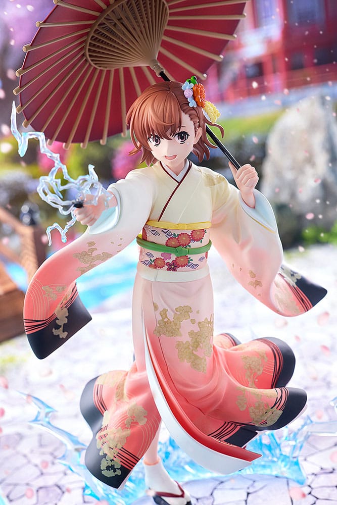 A Certain Scientific Railgun T Statue Mikoto Misaka Furisode Kimono Ver. Kadokawa