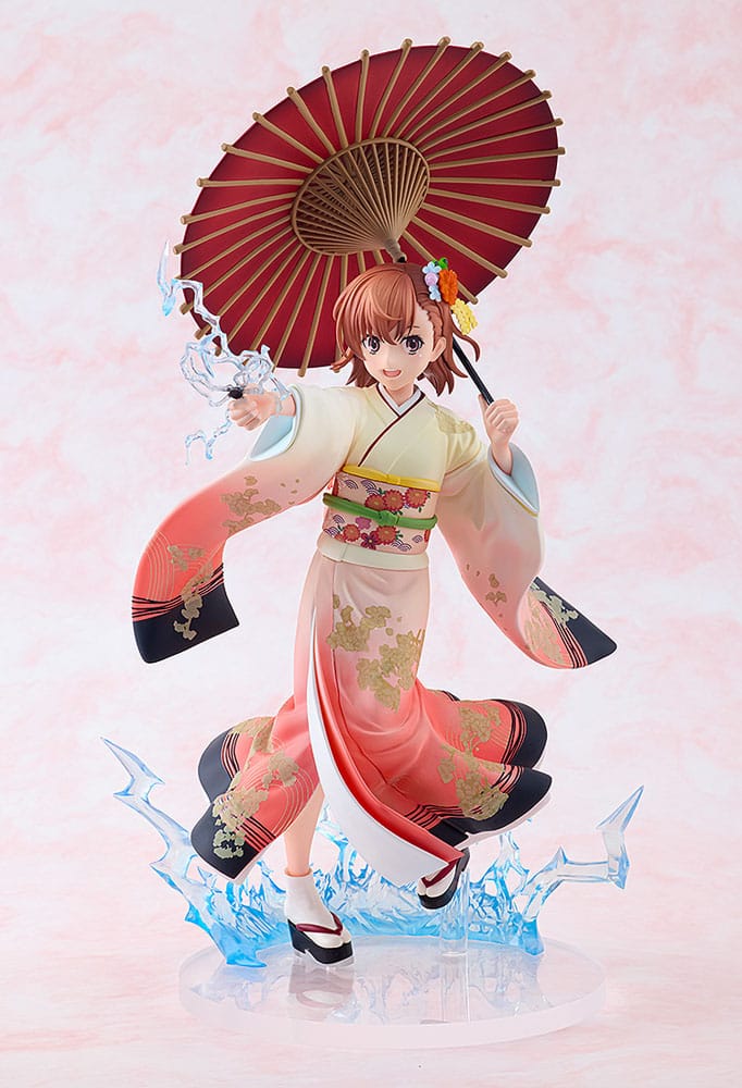 A Certain Scientific Railgun T Statue Mikoto Misaka Furisode Kimono Ver. Kadokawa